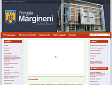 Tablet Screenshot of primaria-margineni.ro